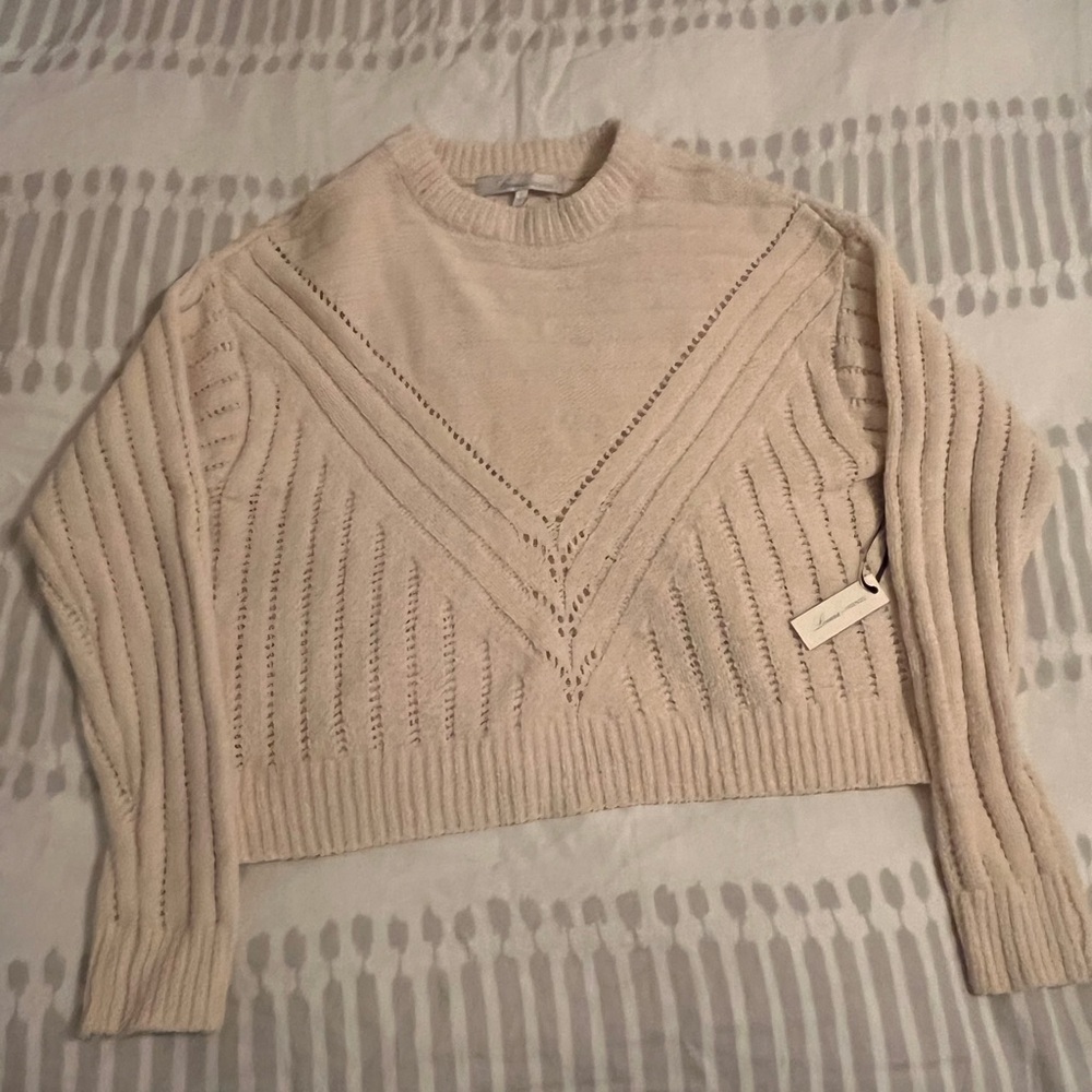 New w/ tags Moon Crop Sweater